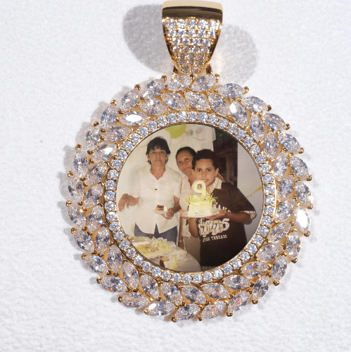 Large 3D Wheat Ear Custom Picture Pendant