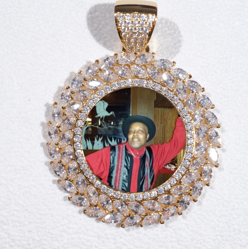 Large 3D Wheat Ear Custom Picture Pendant