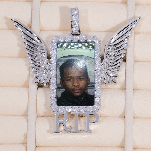 RIP WING 3D CUSTOM PICTURE PENDANT
