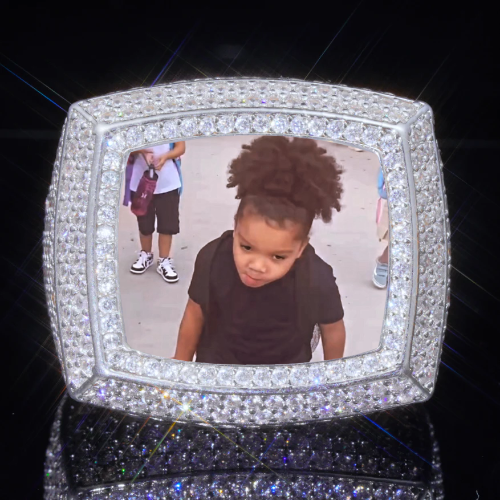3D CUSTOM PICTURE ICED RING