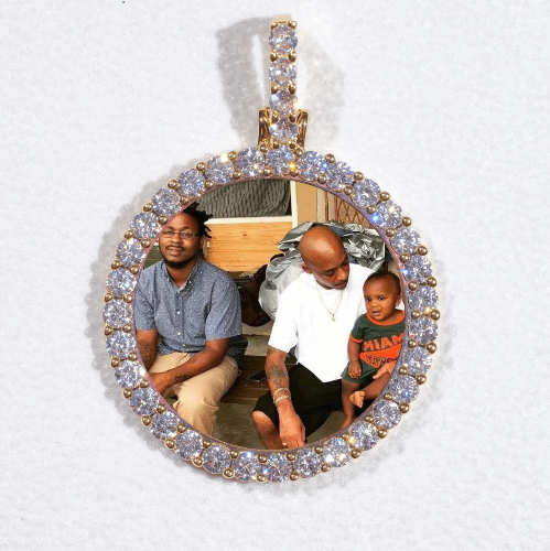 3D CIRCLE CUSTOM PICTURE PENDANT SMALL SIZE