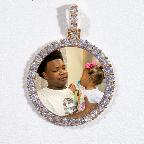 3D CIRCLE CUSTOM PICTURE PENDANT SMALL SIZE