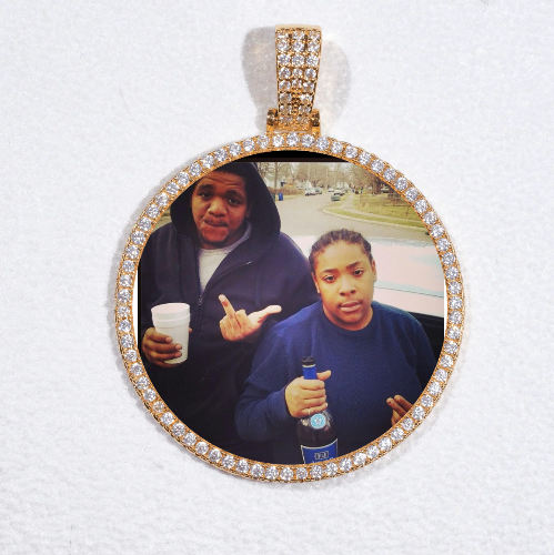 MEDIUM 3D CIRCLE CUSTOM PICTURE PENDANT