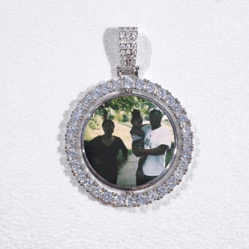 3D Spinning 2-Faced Custom Picture Pendant