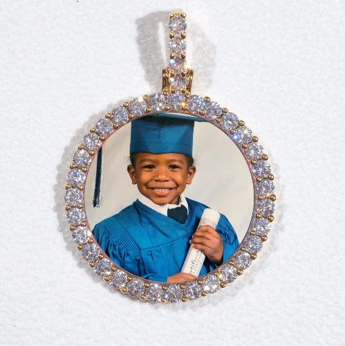 3D CIRCLE CUSTOM PICTURE PENDANT SMALL SIZE