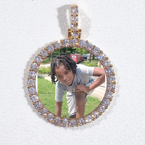 3D CIRCLE CUSTOM PICTURE PENDANT SMALL SIZE