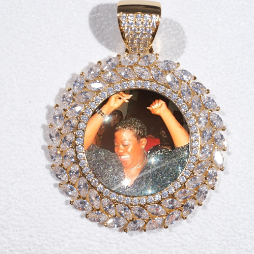 Large 3D Wheat Ear Custom Picture Pendant