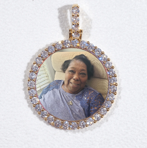 3D CIRCLE CUSTOM PICTURE PENDANT SMALL SIZE