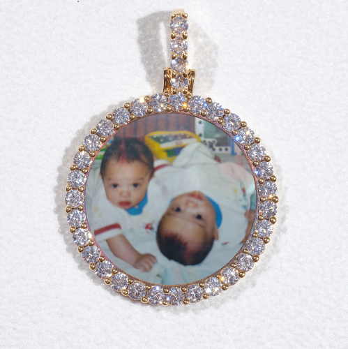 3D CIRCLE CUSTOM PICTURE PENDANT SMALL SIZE