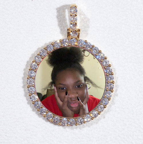 3D CIRCLE CUSTOM PICTURE PENDANT SMALL SIZE