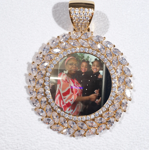 Large 3D Wheat Ear Custom Picture Pendant