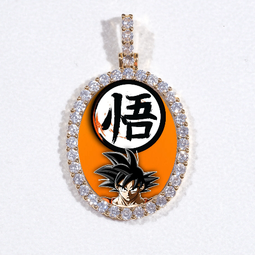 3D Oval Custom Picture Pendant