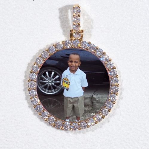 3D CIRCLE CUSTOM PICTURE PENDANT SMALL SIZE