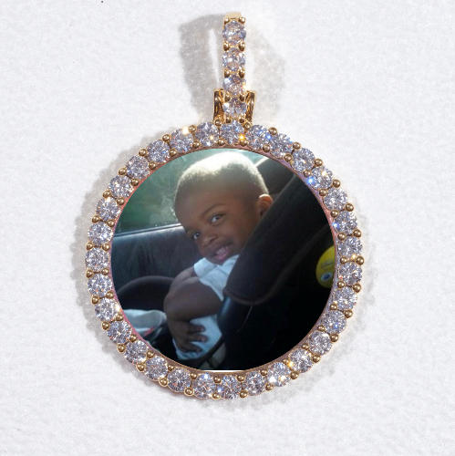 3D CIRCLE CUSTOM PICTURE PENDANT SMALL SIZE