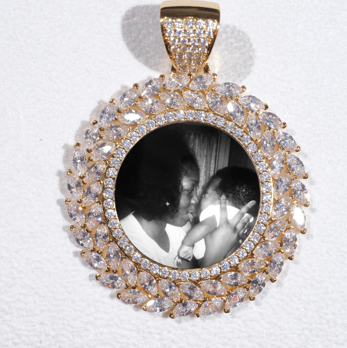 Large 3D Wheat Ear Custom Picture Pendant