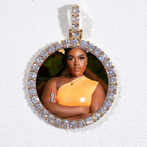 3D CIRCLE CUSTOM PICTURE PENDANT SMALL SIZE