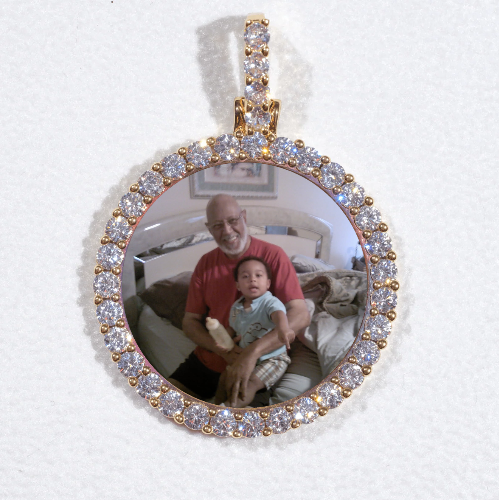 3D CIRCLE CUSTOM PICTURE PENDANT SMALL SIZE
