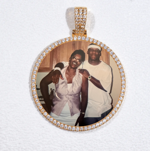 MEDIUM 3D CIRCLE CUSTOM PICTURE PENDANT