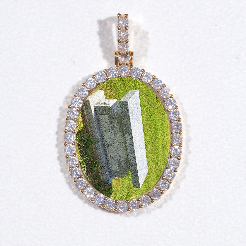 3D Oval Custom Picture Pendant