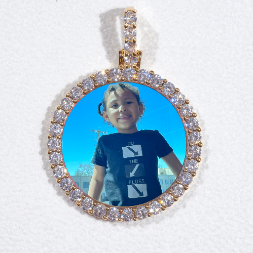 3D CIRCLE CUSTOM PICTURE PENDANT SMALL SIZE