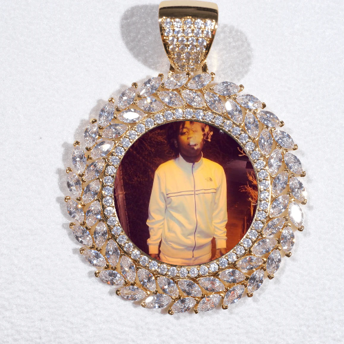 Large 3D Wheat Ear Custom Picture Pendant