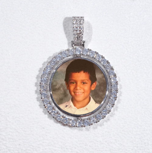 3D Spinning 2-Faced Custom Picture Pendant