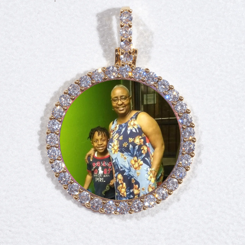 3D CIRCLE CUSTOM PICTURE PENDANT SMALL SIZE