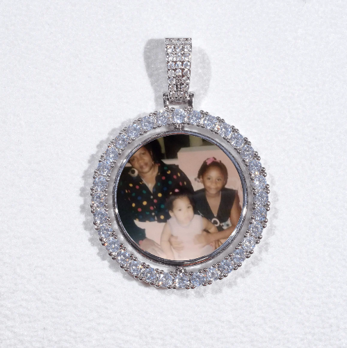 3D Spinning 2-Faced Custom Picture Pendant