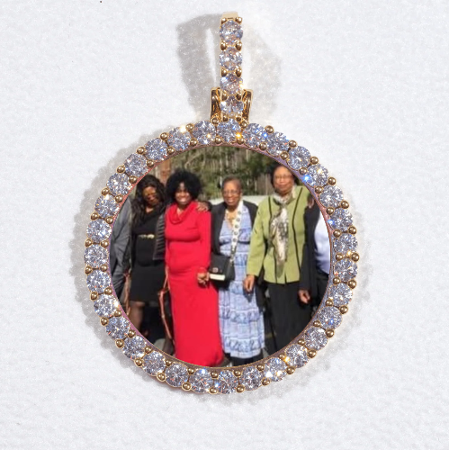 3D CIRCLE CUSTOM PICTURE PENDANT SMALL SIZE