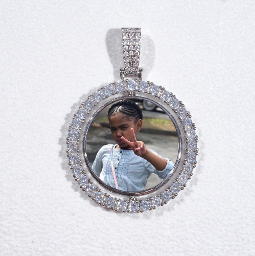 3D Spinning 2-Faced Custom Picture Pendant