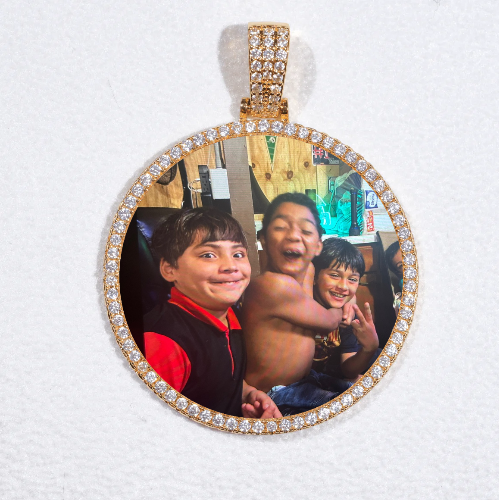 MEDIUM 3D CIRCLE CUSTOM PICTURE PENDANT