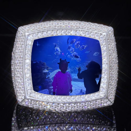 3D CUSTOM PICTURE ICED RING