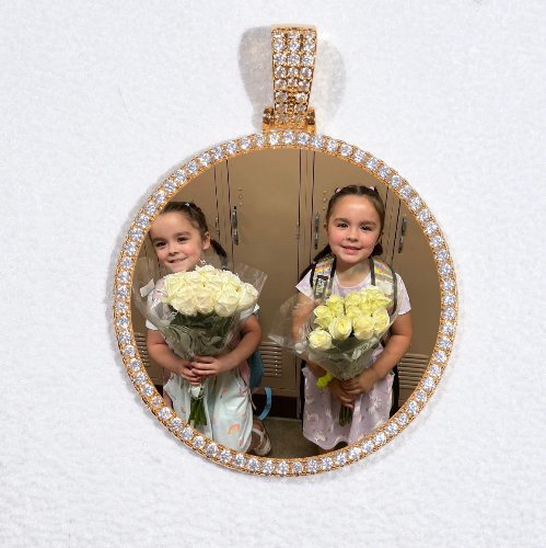 MEDIUM 3D CIRCLE CUSTOM PICTURE PENDANT