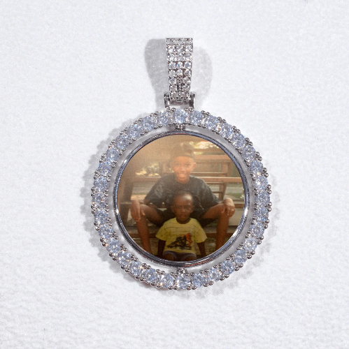 3D Spinning 2-Faced Custom Picture Pendant
