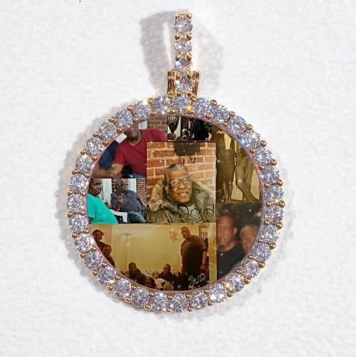 3D CIRCLE CUSTOM PICTURE PENDANT SMALL SIZE