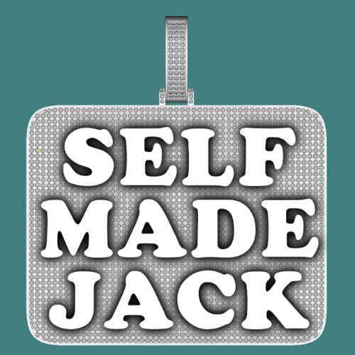 CUSTOM LETTER NECKLACE 3D BIG SQUARE