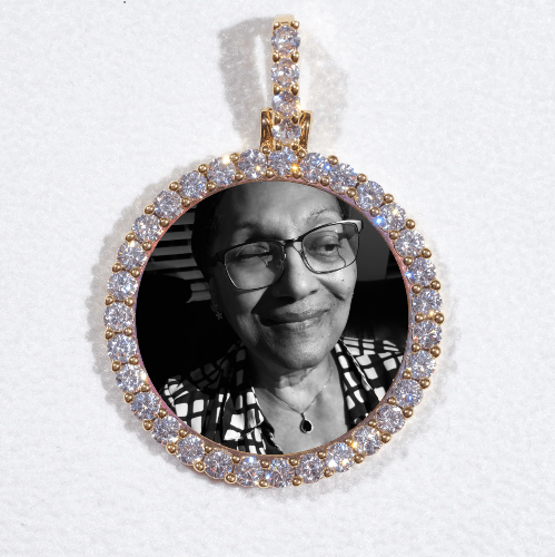 3D CIRCLE CUSTOM PICTURE PENDANT SMALL SIZE