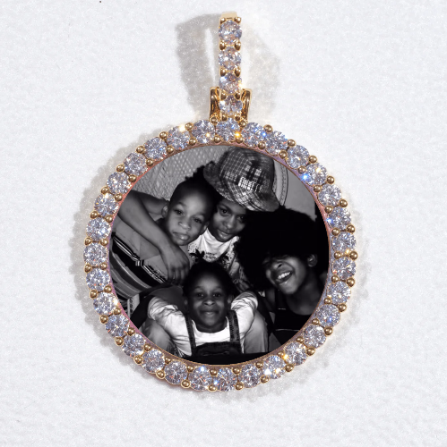 3D CIRCLE CUSTOM PICTURE PENDANT SMALL SIZE