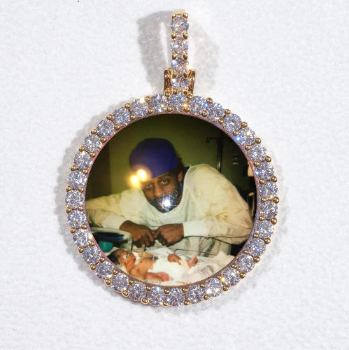 3D CIRCLE CUSTOM PICTURE PENDANT SMALL SIZE