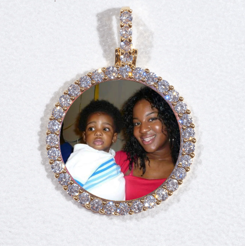 3D CIRCLE CUSTOM PICTURE PENDANT SMALL SIZE