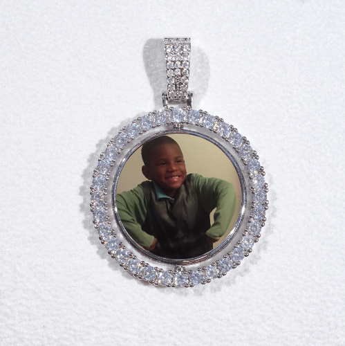 3D Spinning 2-Faced Custom Picture Pendant