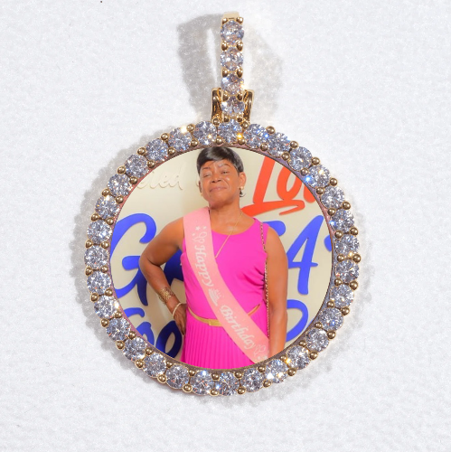 3D CIRCLE CUSTOM PICTURE PENDANT SMALL SIZE