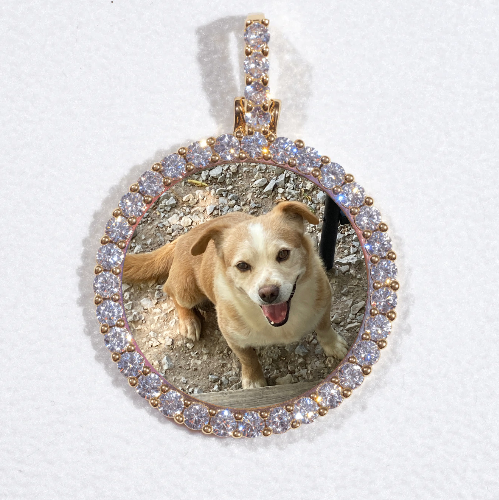 3D CIRCLE CUSTOM PICTURE PENDANT SMALL SIZE