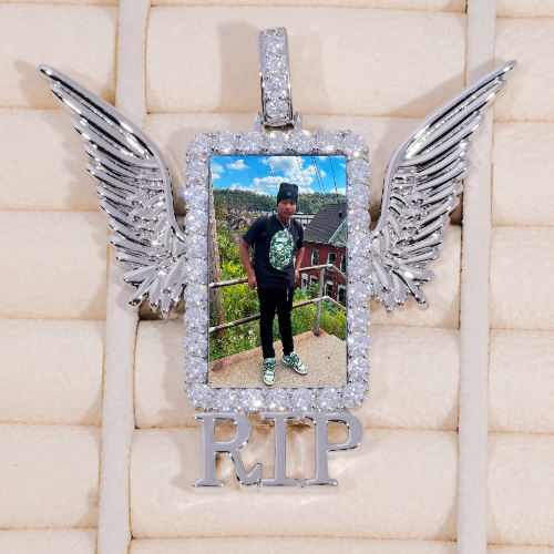 RIP WING 3D CUSTOM PICTURE PENDANT
