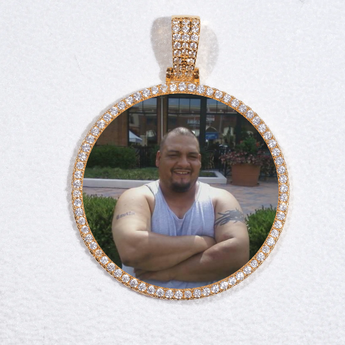 MEDIUM 3D CIRCLE CUSTOM PICTURE PENDANT