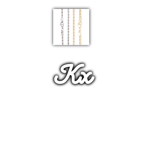 Script Custom Letter Necklace