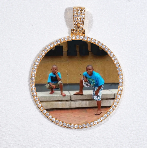 MEDIUM 3D CIRCLE CUSTOM PICTURE PENDANT
