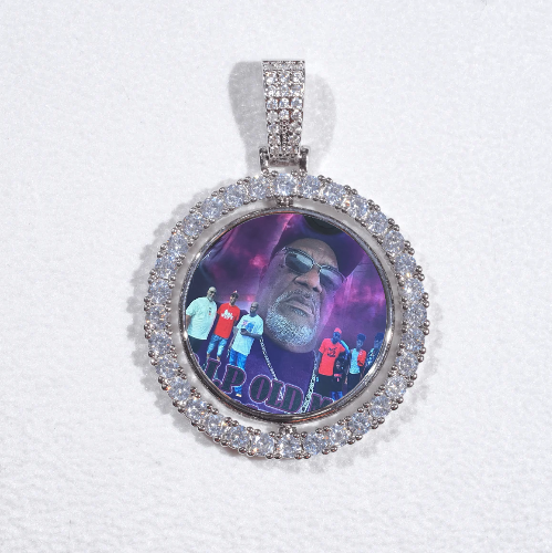 3D Spinning 2-Faced Custom Picture Pendant