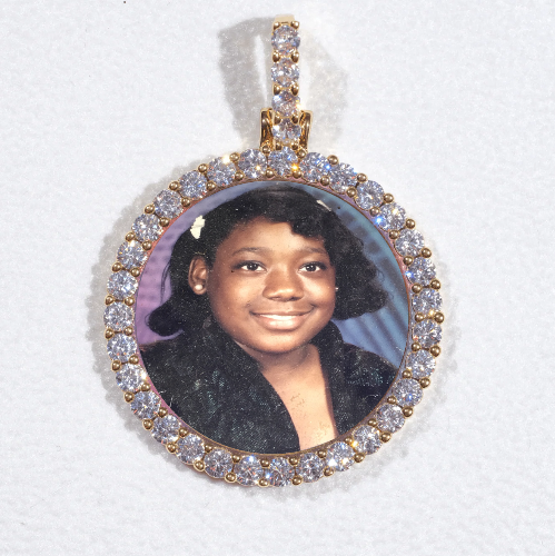3D CIRCLE CUSTOM PICTURE PENDANT SMALL SIZE