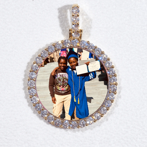 3D CIRCLE CUSTOM PICTURE PENDANT SMALL SIZE